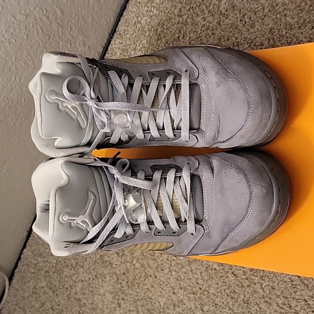 Air Jordan retro grey wolf 5s